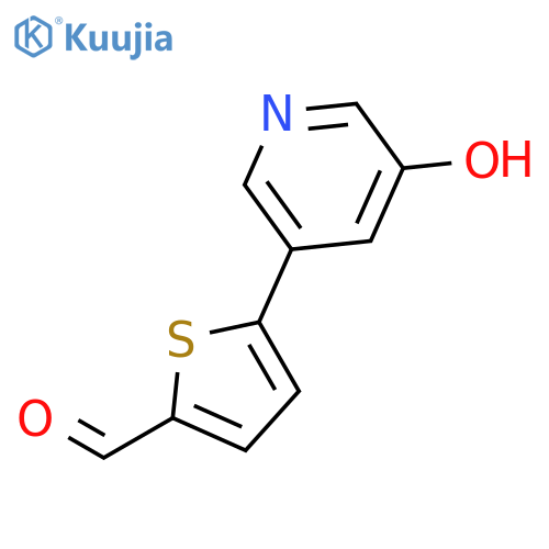 5-(5-Hydroxypyridin-3-yl)thiophene-2-carbaldehyde structure