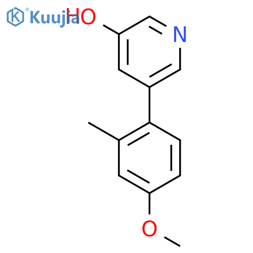 5-(4-Methoxy-2-methylphenyl)pyridin-3-ol structure