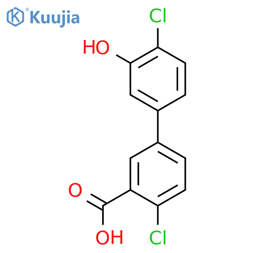 5-(3-Carboxy-4-chlorophenyl)-2-chlorophenol structure