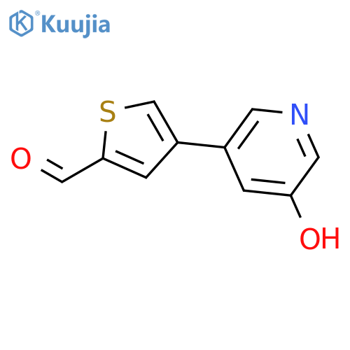4-(5-Hydroxypyridin-3-yl)thiophene-2-carbaldehyde structure