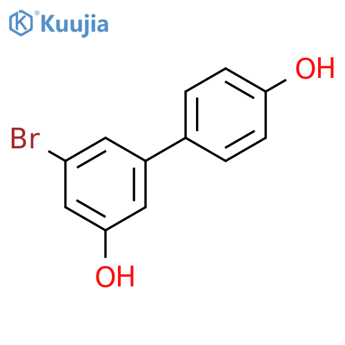 3-bromo-5-(4-hydroxyphenyl)phenol structure