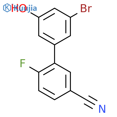 3-Bromo-5-(5-cyano-2-fluorophenyl)phenol structure