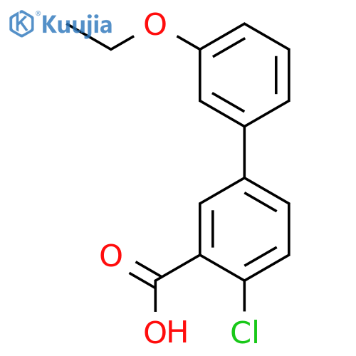 5-(3-Ethoxyphenyl)-2-chlorobenzoic acid structure