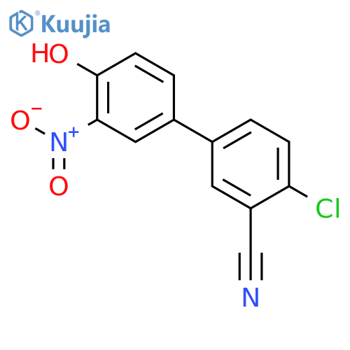 4-(4-Chloro-3-cyanophenyl)-2-nitrophenol structure