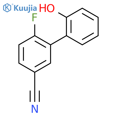 4-fluoro-3-(2-hydroxyphenyl)benzonitrile structure