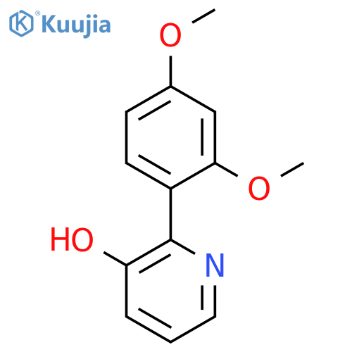 2-(2,4-Dimethoxyphenyl)pyridin-3-ol structure