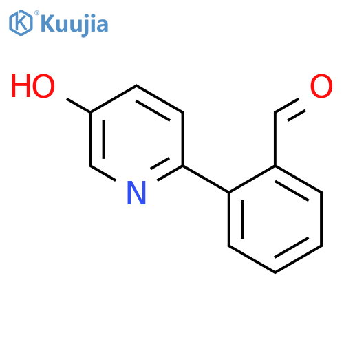 2-(5-Hydroxypyridin-2-yl)benzaldehyde structure