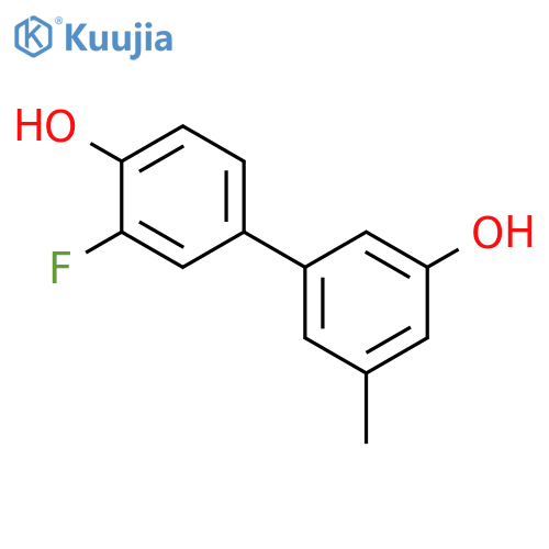 5-(3-Fluoro-4-hydroxyphenyl)-3-methylphenol structure
