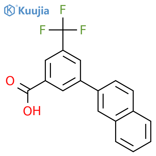 3-(Naphthalen-2-yl)-5-(trifluoromethyl)benzoic acid structure