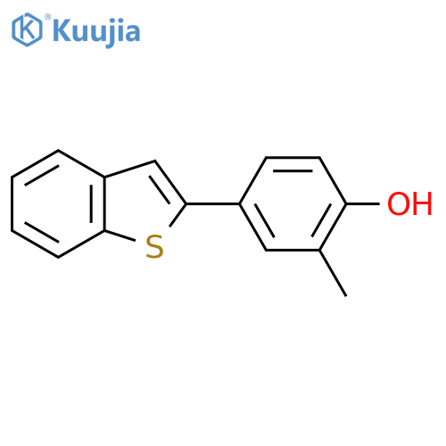 4-[Benzo(b)thiophen-2-yl]-2-methylphenol structure
