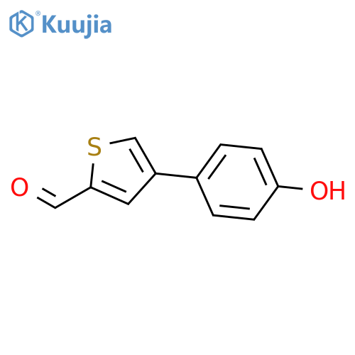 4-(4-Hydroxyphenyl)thiophene-2-carbaldehyde structure