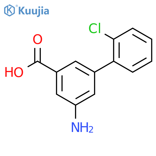 3-amino-5-(2-chlorophenyl)benzoic Acid structure
