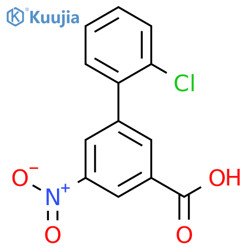3-(2-Chlorophenyl)-5-nitrobenzoic acid structure