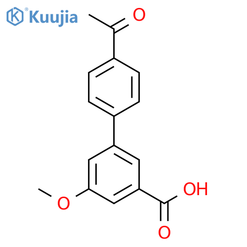 3-(4-Acetylphenyl)-5-methoxybenzoic acid structure