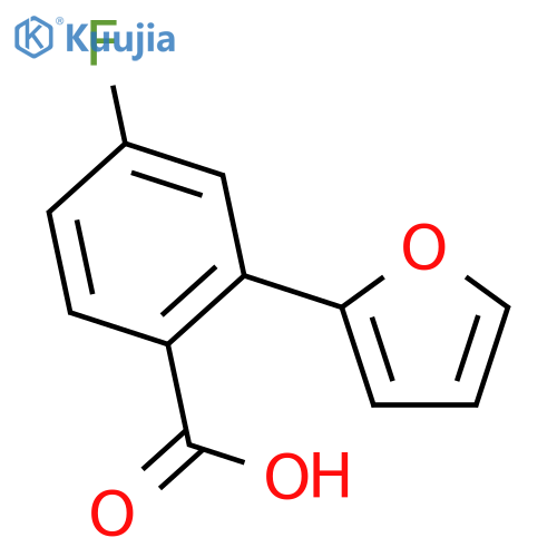 4-Fluoro-2-(furan-2-YL)benzoic acid structure