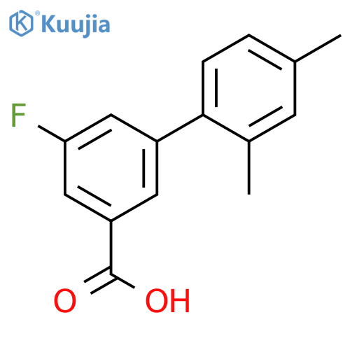 3-(2,4-Dimethylphenyl)-5-fluorobenzoic acid structure
