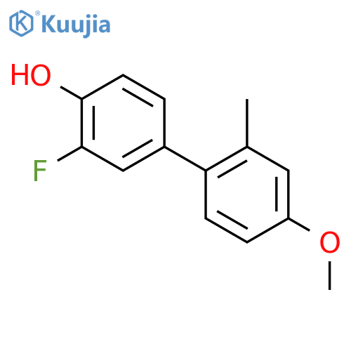 2-fluoro-4-(4-methoxy-2-methylphenyl)phenol structure
