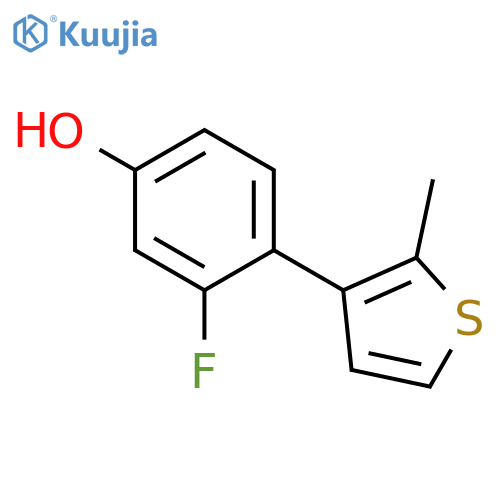 3-Fluoro-4-(2-methylthiophenyl)phenol structure