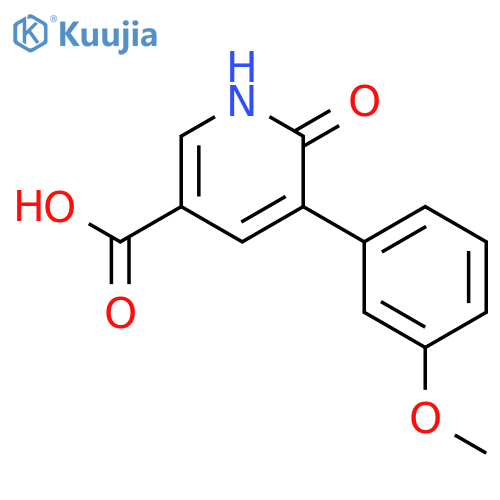 6-Hydroxy-5-(3-methoxyphenyl)nicotinic acid structure