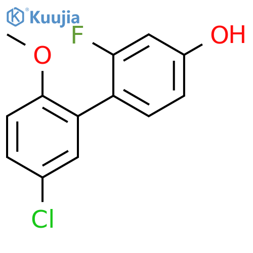 4-(5-Chloro-2-methoxyphenyl)-3-fluorophenol structure