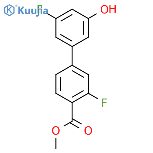 3-Fluoro-5-(3-fluoro-4-methoxycarbonylphenyl)phenol structure