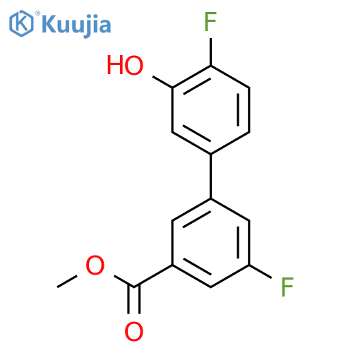 Methyl 3-fluoro-5-(4-fluoro-3-hydroxyphenyl)benzoate structure