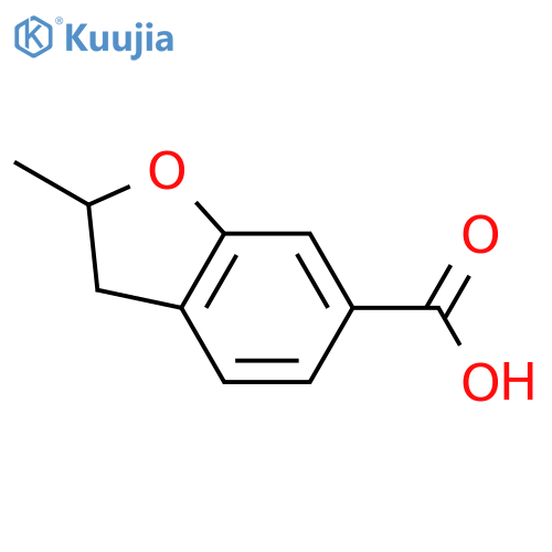 2-methyl-2,3-dihydro-1-benzofuran-6-carboxylic acid structure