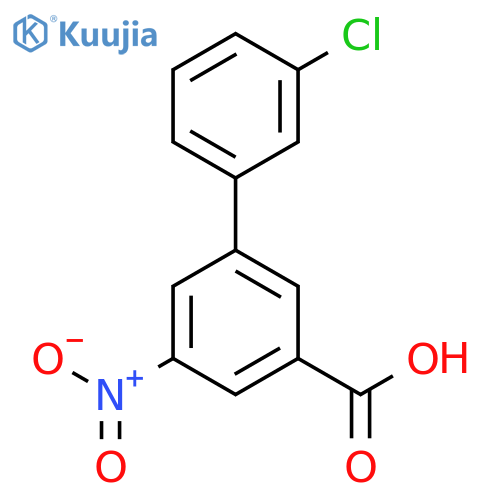 3-(3-Chlorophenyl)-5-nitrobenzoic acid structure