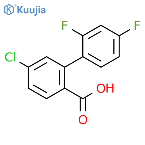 4-Chloro-2-(2,4-difluorophenyl)benzoic acid structure