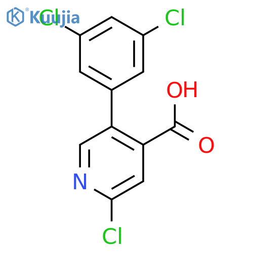 2-Chloro-5-(3,5-dichlorophenyl)isonicotinic acid structure