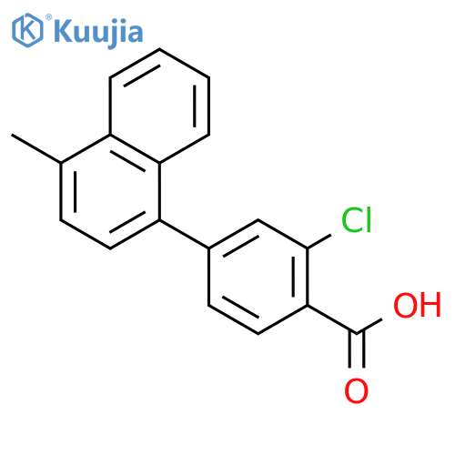 2-Chloro-4-(naphthalen-1-yl)benzoic acid structure