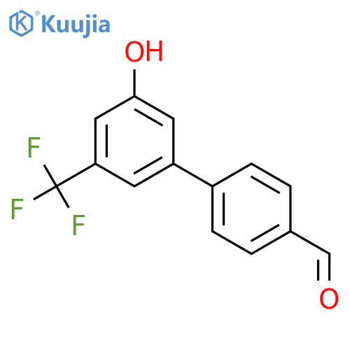 5-(4-Formylphenyl)-3-trifluoromethylphenol structure