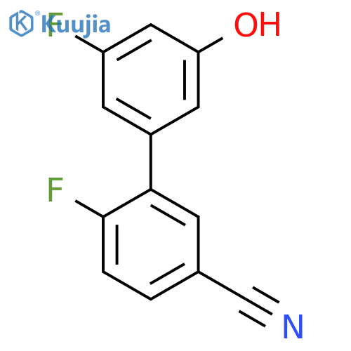 5-(5-Cyano-2-fluorophenyl)-3-fluorophenol structure