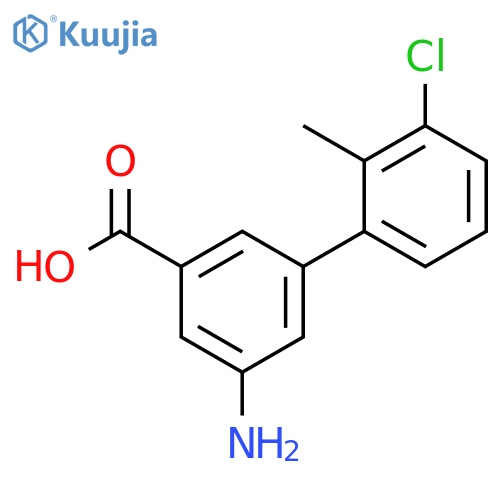 3-Amino-5-(3-chloro-2-methylphenyl)benzoic acid structure