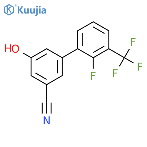 3-Cyano-5-(2-fluoro-3-trifluoromethylphenyl)phenol structure