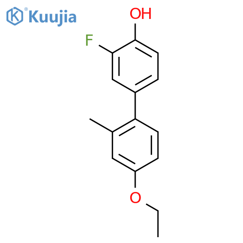 4-(4-Ethoxy-2-methylphenyl)-2-fluorophenol structure