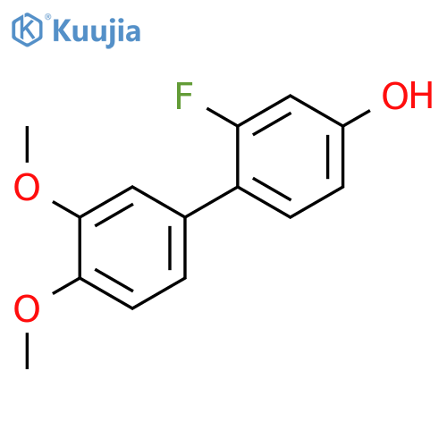 4-(3,4-Dimethoxyphenyl)-3-fluorophenol structure