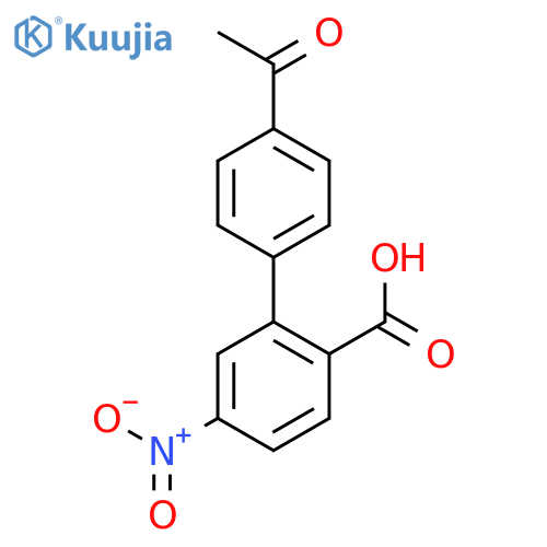 2-(4-acetylphenyl)-4-nitrobenzoic Acid structure