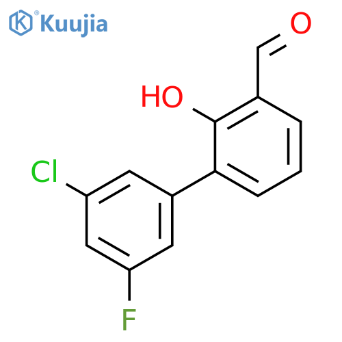 6-(3-Chloro-5-fluorophenyl)-2-formylphenol structure