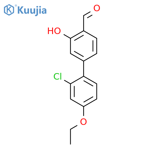 5-(2-Chloro-4-ethoxyphenyl)-2-formylphenol structure