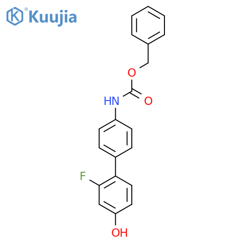 4-(4-Cbz-Aminopheny)-3-fluorophenol structure
