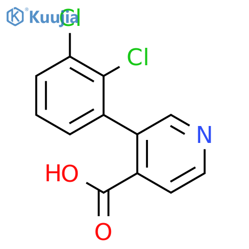 3-(2,3-Dichlorophenyl)pyridine-4-carboxylic acid structure