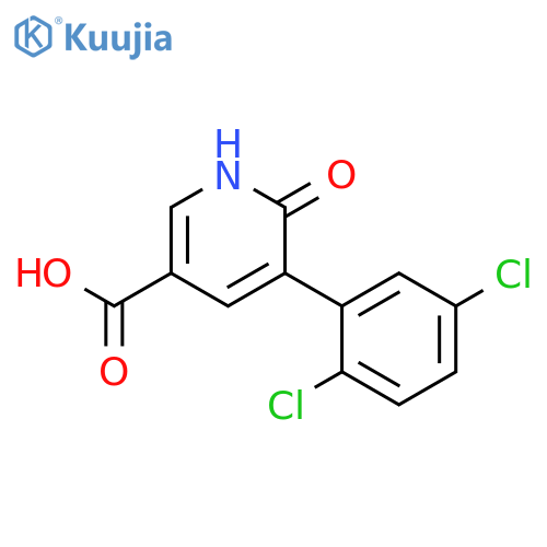 5-(2,5-Dichlorophenyl)-6-hydroxynicotinic acid structure