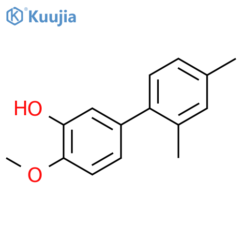 5-(2,4-Dimethylphenyl)-2-methoxyphenol structure