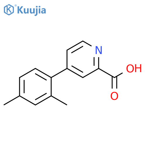 4-(2,4-DiMethylphenyl)picolinic acid structure
