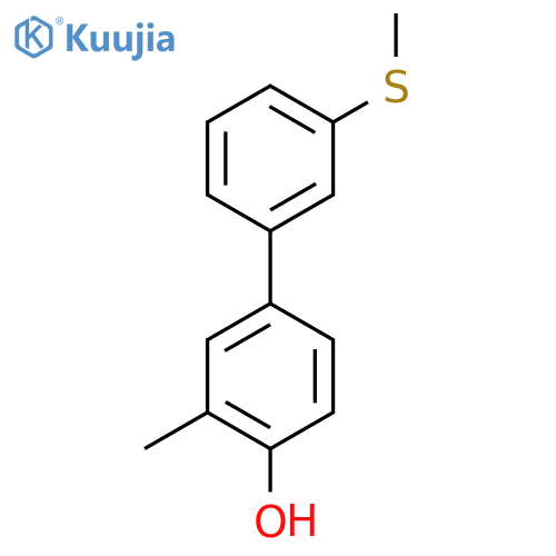 2-Methyl-4-(3-methylthiophenyl)phenol structure