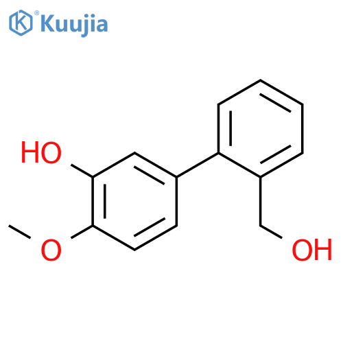 5-(2-Hydroxymethylphenyl)-2-methoxyphenol structure