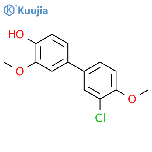 4-(3-Chloro-4-methoxyphenyl)-2-methoxyphenol structure