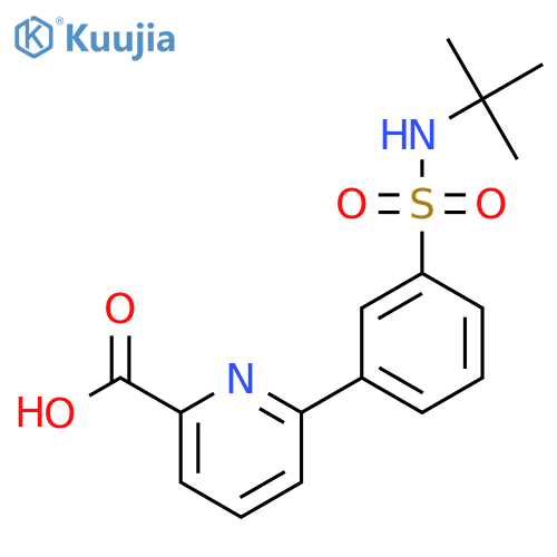 6-(3-t-Butylsulfamoylphenyl)picolinic acid structure