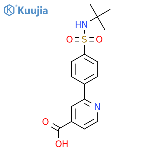 2-(4-t-Butylsulfamoylphenyl)isonicotinic acid structure
